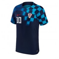 Camisa de time de futebol Croácia Luka Modric #10 Replicas 2º Equipamento Mundo 2022 Manga Curta